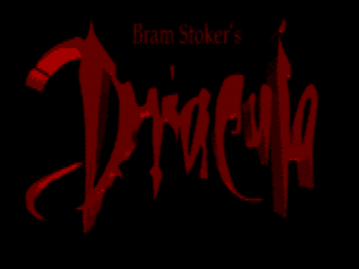 Bram Stoker's Dracula title screen for Sega CD